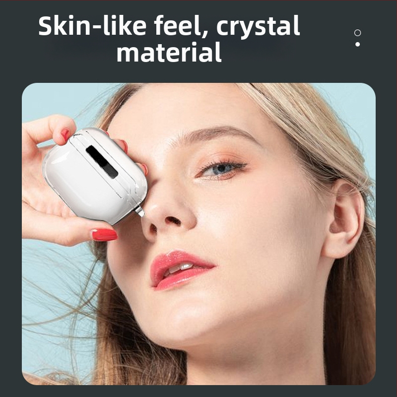 Priehľadný TPU ochranný kryt pre AirPods 3 a AirPods Pro, číry obal pre Apple Bluetooth slúchadlá