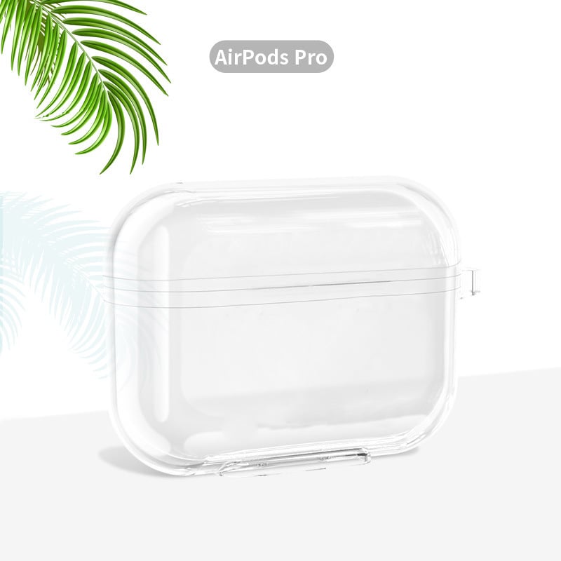 AirPods 3 TPU átlátszó védőtok Orbit kampóval, injekciós öntés