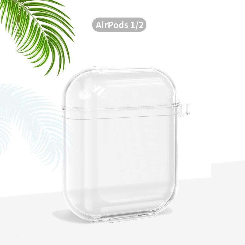 AirPods 3 TPU átlátszó védőtok Orbit kampóval, injekciós öntés