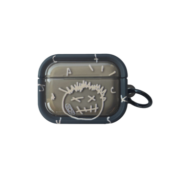 AirPods Pro dėklas su Travis Scott Grimace dizainu – TPU medžiaga, universali, injekcinis liejimas, prisitaikantis, suderinama su Apple AirPods Pro