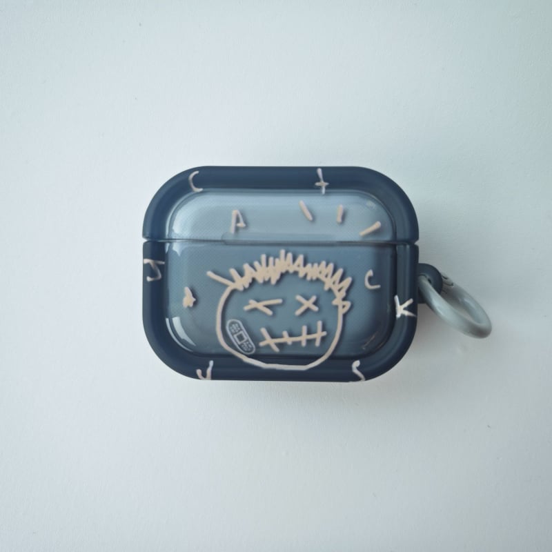 AirPods Pro dėklas su Travis Scott Grimace dizainu – TPU medžiaga, universali, injekcinis liejimas, prisitaikantis, suderinama su Apple AirPods Pro