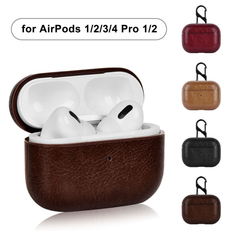 AirPods futrola (čvrsta kutija) - umjetna koža, ugravirani otisak, kompatibilno s Apple, prilagodljivo