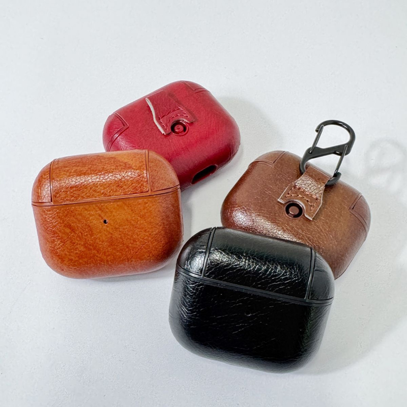 AirPods futrola (čvrsta kutija) - umjetna koža, ugravirani otisak, kompatibilno s Apple, prilagodljivo