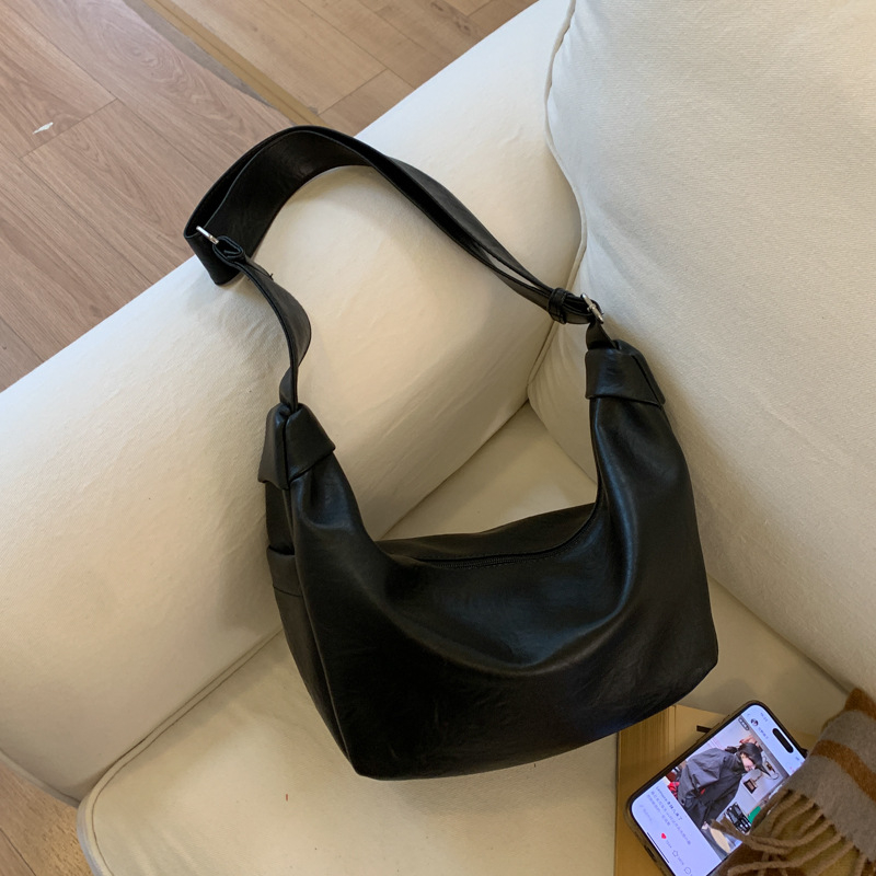Crossbody torba za žene, gradski jednostavan stil, PU materijal, vodoravni kvadratni oblik, jesen 2025