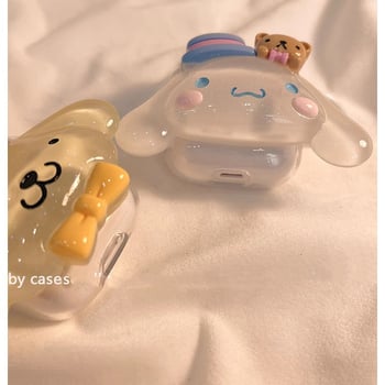 Canibao Θήκη Προστασίας AirPods από Σιλικόνη, Καρτούν Σχέδιο — Για AirPods 3ης Γενιάς, Συμβατή με 4ης και 2ας Γενιάς, Κατασκευή με έγχυση