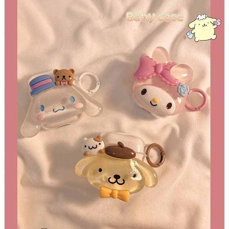 Canibao Θήκη Προστασίας AirPods από Σιλικόνη, Καρτούν Σχέδιο — Για AirPods 3ης Γενιάς, Συμβατή με 4ης και 2ας Γενιάς, Κατασκευή με έγχυση