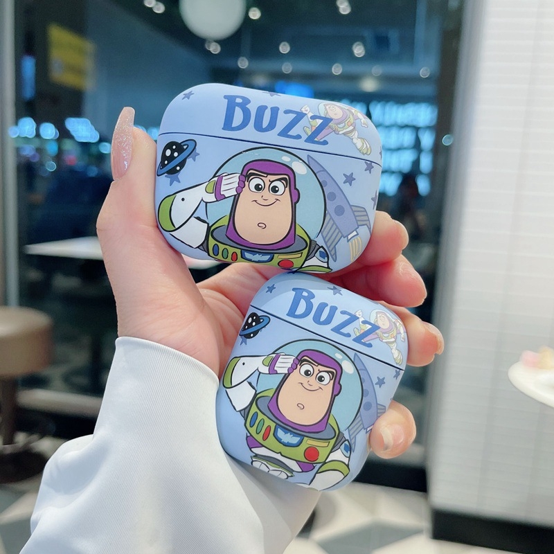 Husă de silicon pentru AirPods Pro 2, cu design astronaut desen animat, finisaj mat, turnare prin injecție