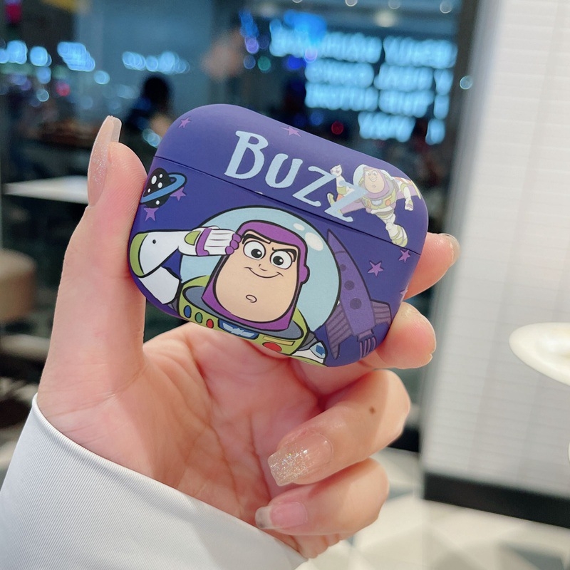 Husă de silicon pentru AirPods Pro 2, cu design astronaut desen animat, finisaj mat, turnare prin injecție