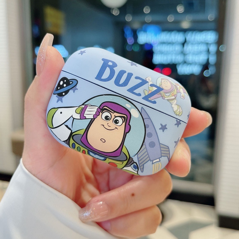 Husă de silicon pentru AirPods Pro 2, cu design astronaut desen animat, finisaj mat, turnare prin injecție