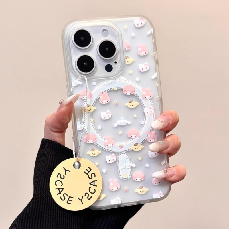 Акрилен матов кейс за телефон с магнитно задържане и защита срещу изпускане за iPhone 11–14 серия