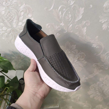 Férfi Slip-On bőrből, EVA talppal, lélegző és könnyű nyári mindennapi loaferek