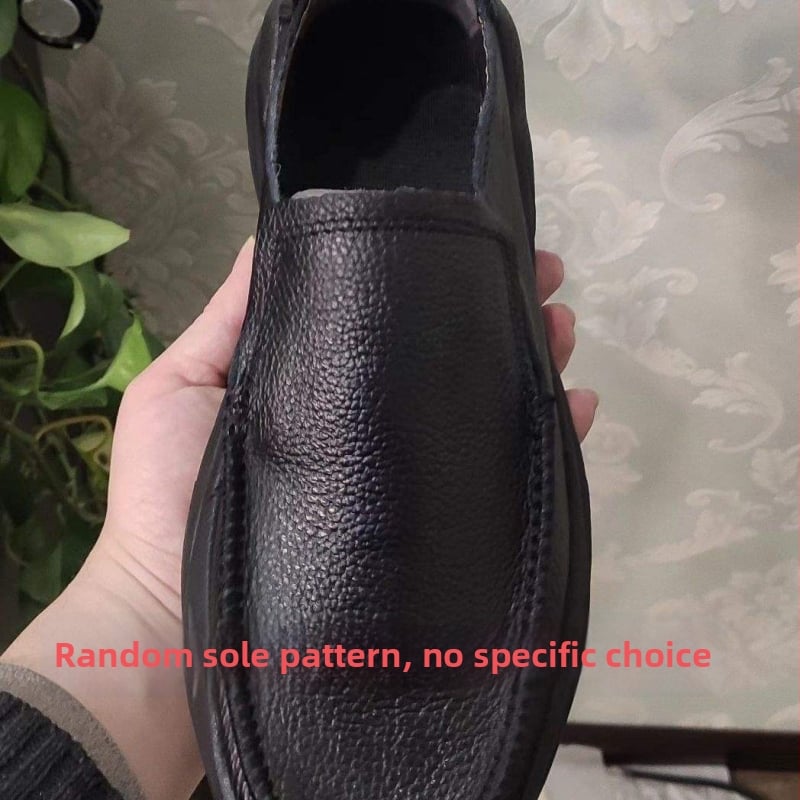 Férfi Slip-On bőrből, EVA talppal, lélegző és könnyű nyári mindennapi loaferek