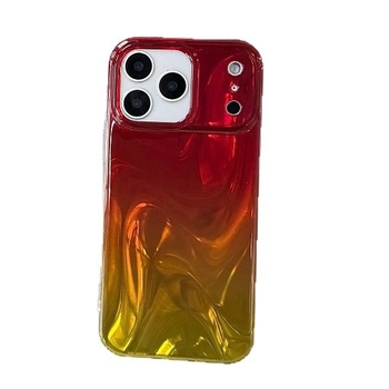 Carcasă pentru telefon cu model gradient de valuri estompate pentru Apple iPhone 14/15 Pro, PC policarbonat spate, rezistentă la cădere, personalizabilă