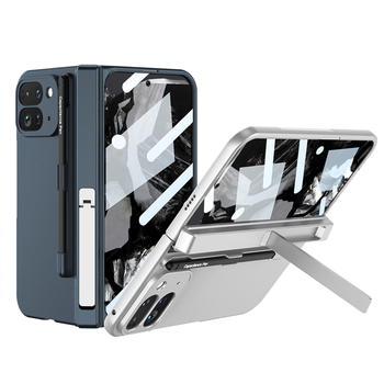 Θήκη για Google Pixel 9 Pro Fold με μεντεσέ και βάση για γραφίδα, ματ PC σκληρή θήκη, αντίσταση σε πτώσεις