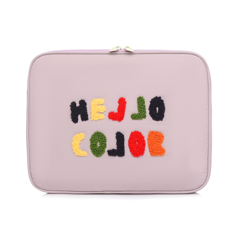 Θήκη λάπτοπ με φρέσκο και γλυκό στυλ, μοτίβο κειμένου; εξωτερικά νάιλον, αδιάβροχη, υπερ-ελαφριά, ανθεκτική στους κραδασμούς; επένδυση πολυεστέρα