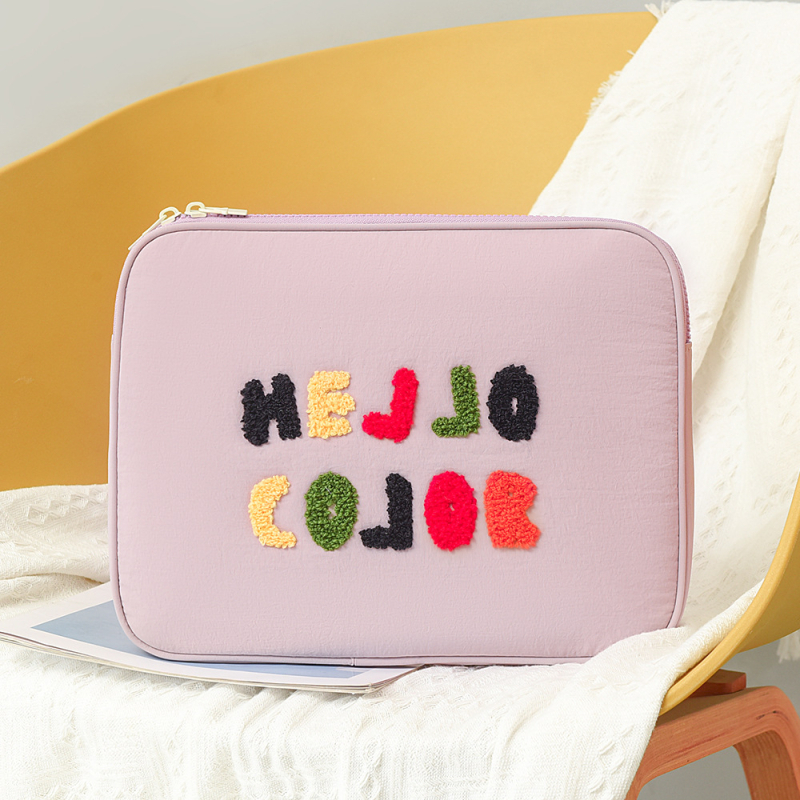 Θήκη λάπτοπ με φρέσκο και γλυκό στυλ, μοτίβο κειμένου; εξωτερικά νάιλον, αδιάβροχη, υπερ-ελαφριά, ανθεκτική στους κραδασμούς; επένδυση πολυεστέρα