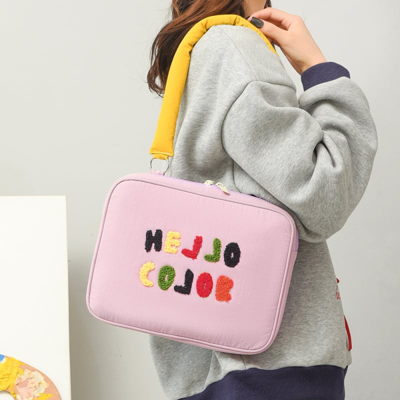 Θήκη λάπτοπ με φρέσκο και γλυκό στυλ, μοτίβο κειμένου; εξωτερικά νάιλον, αδιάβροχη, υπερ-ελαφριά, ανθεκτική στους κραδασμούς; επένδυση πολυεστέρα