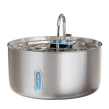 Ft007 Διανομέας νερού από ανοξείδωτο ατσάλι για γάτες και σκύλους με αυτόματη φιλτράρισμα, συνδεόμενος σε παροχή ρεύματος