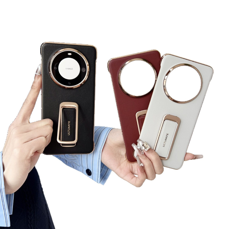 Husa Huawei Pura80 cu suport rotativ, PU piele, finis mat, protecție la șocuri, anti-cadere, prindere magnetică Mate70Pro