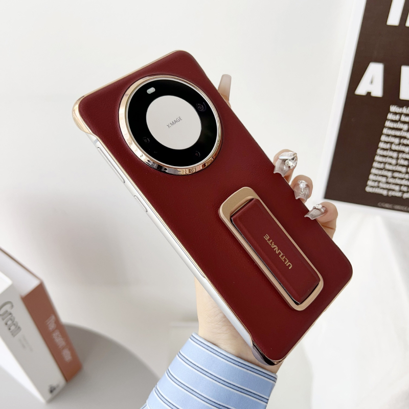 Husa Huawei Pura80 cu suport rotativ, PU piele, finis mat, protecție la șocuri, anti-cadere, prindere magnetică Mate70Pro