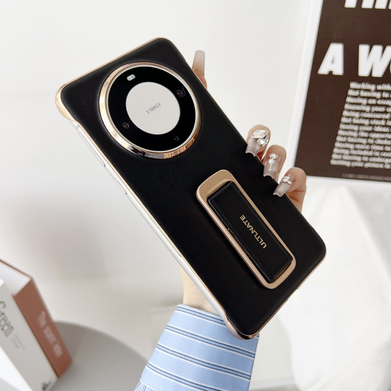 Husa Huawei Pura80 cu suport rotativ, PU piele, finis mat, protecție la șocuri, anti-cadere, prindere magnetică Mate70Pro