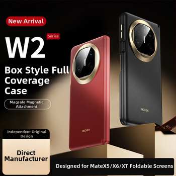 Box stilā pilnībā aizsargājošs vāciņš Huawei Mate X5/X6/Xt — PC materiāls, matēta virsma, turētājs, kritienu izturība, pirkstu nospiedumu pretestība