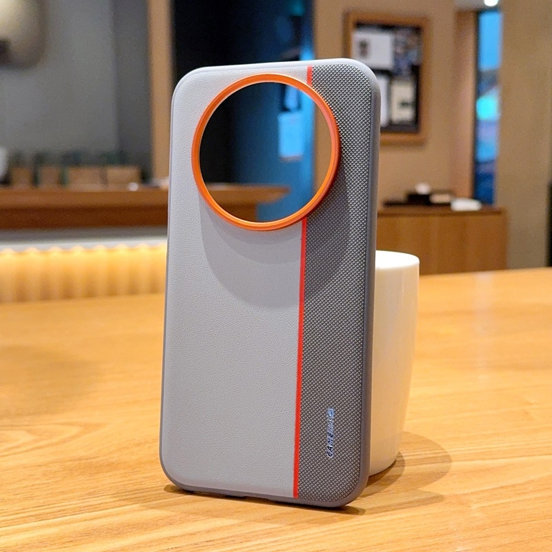 Carcasă de protecție Huawei Mate70Air – husă rigidă din piele PU, stil minimalist, cu butoane metalice și protecție anti-cădere