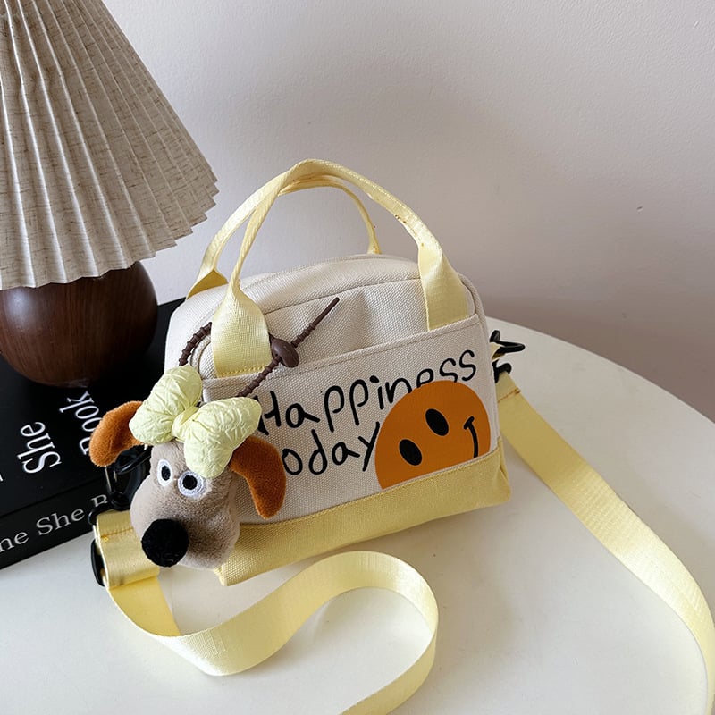 Vászon crossbody táska, városi egyszerű stílus, vízszintes négyszögletes forma, cipzár, belső telefonzseb