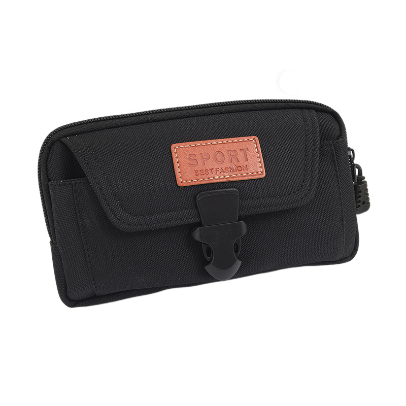 Geantă de telefon pentru bărbați Xuqi, stil urban simplu, material Oxford, lansare primăvara 2025.