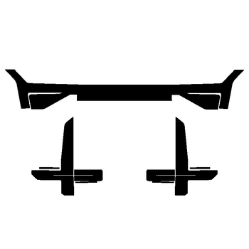 TPU védőfólia világításra Warrior M817 – zászló mintázat, ragasztóval történő felhelyezés, az első részre