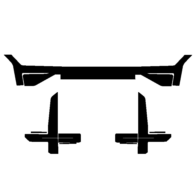 TPU védőfólia világításra Warrior M817 – zászló mintázat, ragasztóval történő felhelyezés, az első részre