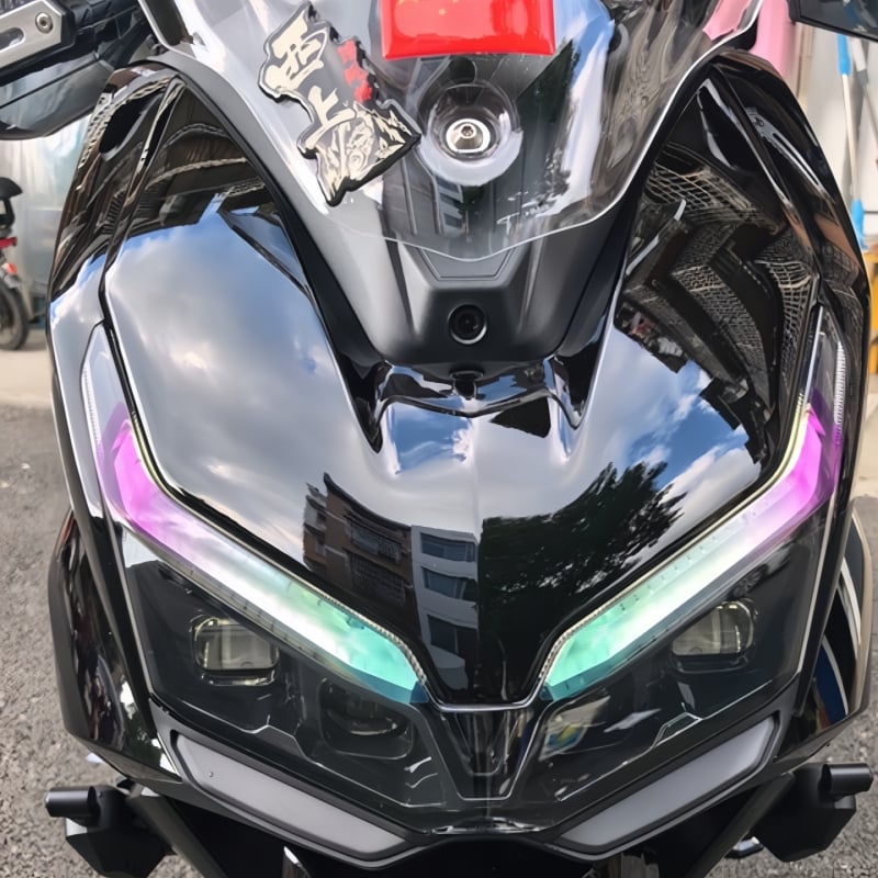 Fényszóró fólia Wuyang Honda NWT150-hoz, szilikon anyag, öntapadó telepítés, vízálló és karcolásálló