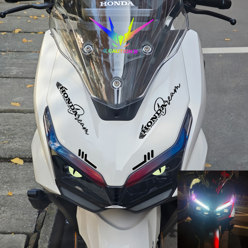 Fényszóró fólia Wuyang Honda NWT150-hoz, szilikon anyag, öntapadó telepítés, vízálló és karcolásálló