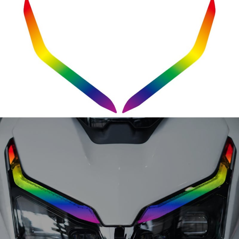 Fényszóró fólia Wuyang Honda NWT150-hoz, szilikon anyag, öntapadó telepítés, vízálló és karcolásálló