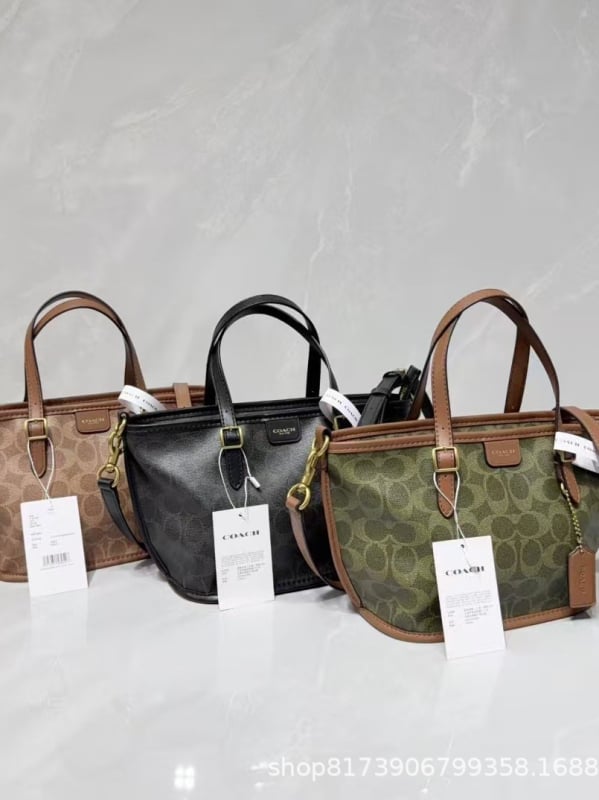 Torba Tote s urbanim stilom od kože goveda, horizontalni kvadratni oblik, zatvarač, pretinac za telefon