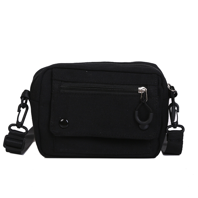 Ženska platnena crossbody torba za svakodnevnu upotrebu, stil književnosti i nacionalni stil, vodoravni kvadratni oblik, zatvarač, poliester podstava