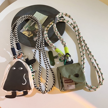 Șnur de telefon cu curea lungă crossbody și buzunar pentru portofel – poliester, curea din nylon, cataramă din plastic, accesoriu cu personaj desen