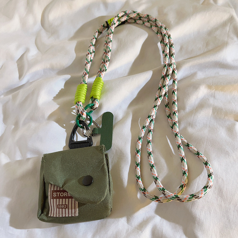 Șnur de telefon cu curea lungă crossbody și buzunar pentru portofel – poliester, curea din nylon, cataramă din plastic, accesoriu cu personaj desen
