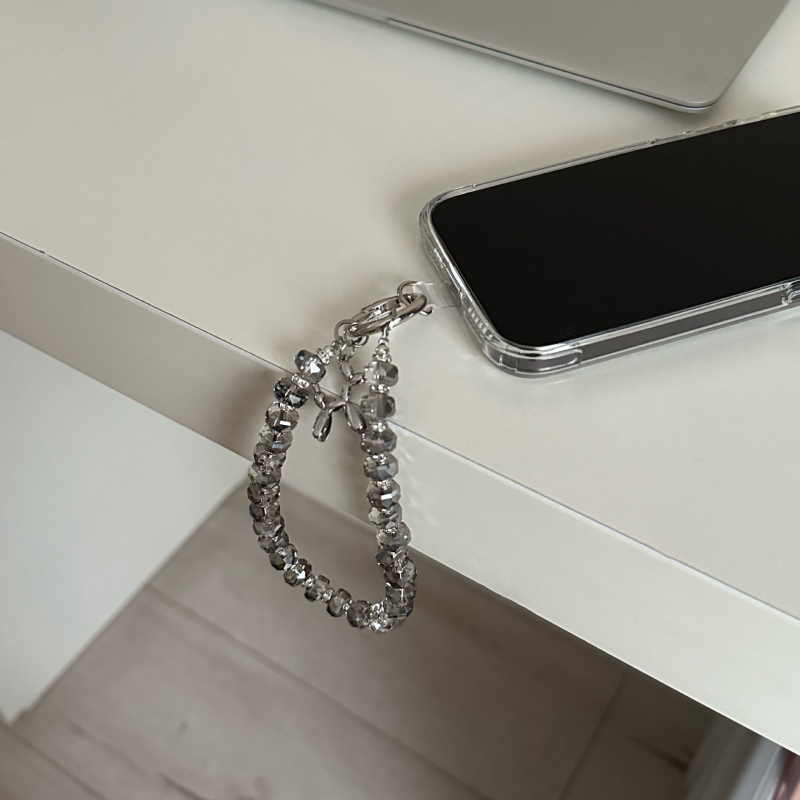 Kristalni lančić za telefon s voćnim uzorkom, ručno izrađeno, lagani luksuz, privjesak za mobitel