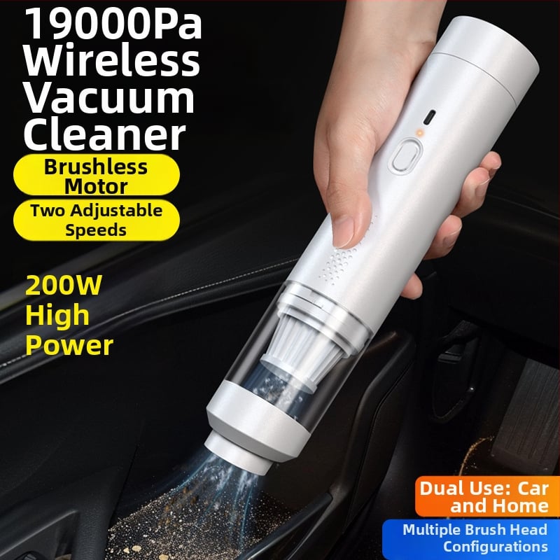 Ručný bezdrôtový vysávač do auta, 7.4V, 80W, 9000Pa, nabíjateľný