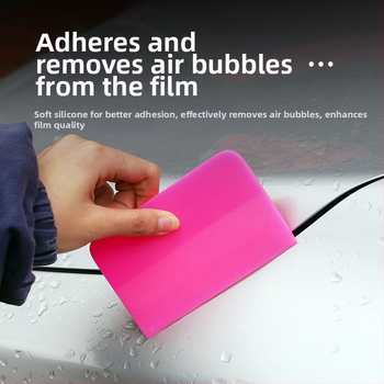 Automobiļu krāsojumu plēves uzklāšanas instruments | Nevidējams automašīnas apdares skrābs | Mīksta gumijas skrābs