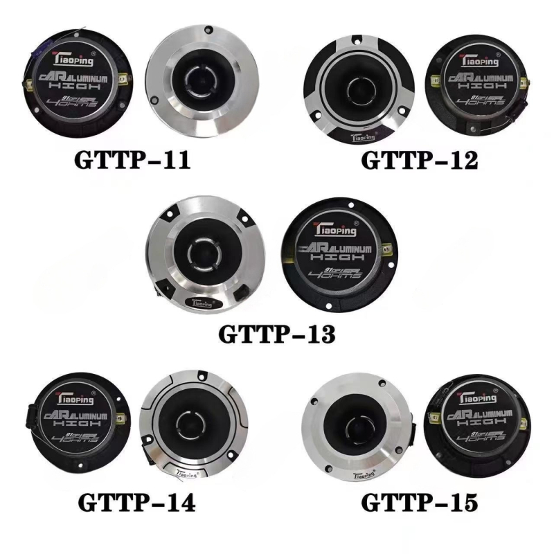 Automobilski aluminijski tweeter, GTTP-11–GTTP-15, 4 Ω, 150 W, 35 Hz–20 kHz