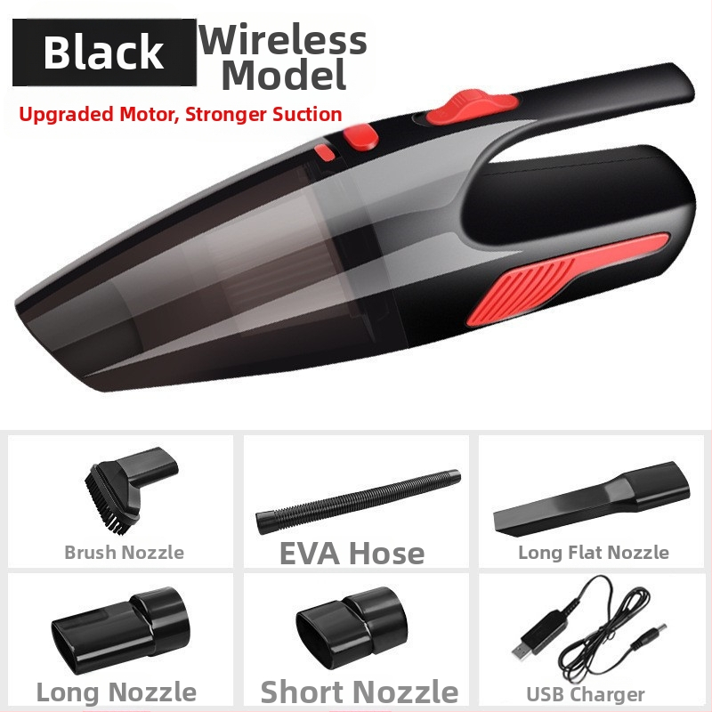 Automobilski usisavač sa upaljačem, kompaktni, snažan usis 6000Pa, 12V, 120W, kabel duljine 4,2 m