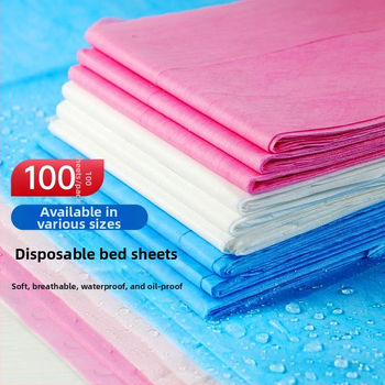 Vienkartinė patalynė, storesnis netinkas audinys, riebalų atsparus, atsparus vandeniui, kvėpuojantis, viešbučiams ir SPA