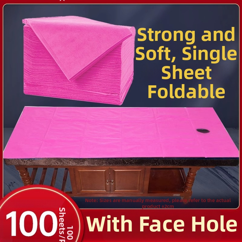 Vienkartinė patalynė, storesnis netinkas audinys, riebalų atsparus, atsparus vandeniui, kvėpuojantis, viešbučiams ir SPA