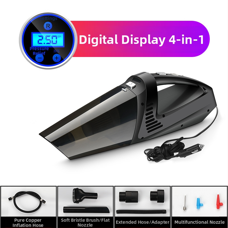 Usisavač za automobil XJ-006, tip upaljač, 120W, 12V, usisna snaga 5500Pa