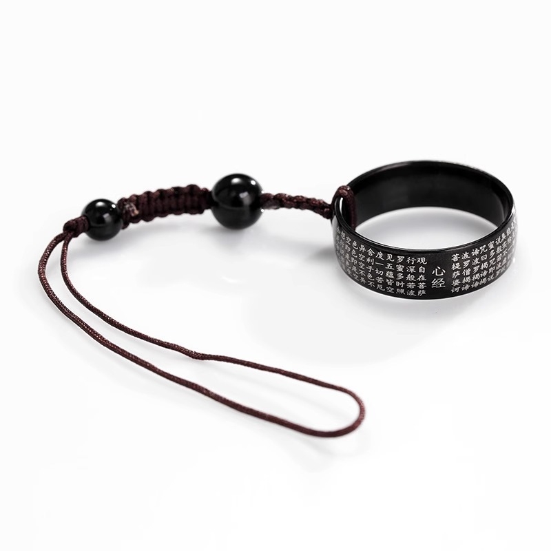 Kreatīvs sakausējuma telefona gredzens ar lanyardu – roku darbs, zīmols urkazf