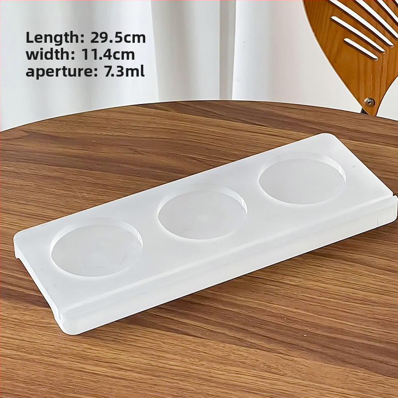 Nauja Kinijos stiliaus arbatos ir gėrimų padėklas su akrilo viršutine dalimi ir medine baze su trimis skylėmis