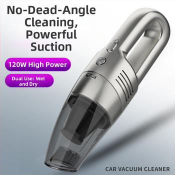 Ručný bezdrôtový vysávač do auta, sacie sily 4500Pa, 60W, napätie 7.4V/12V, nabíjací kábel 300 cm