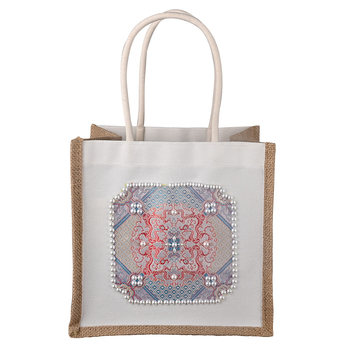 Little Fox geantă din pânză unisex, primăvara 2024, lucrată manual, design brokat în stil brocade